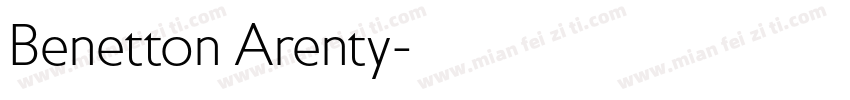 Benetton Arenty字体转换